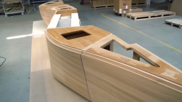 Counter segments with cut-outs before assembly