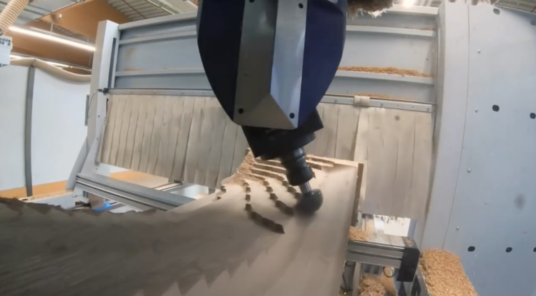 CNC milling of the freeform surface of a counter segment
