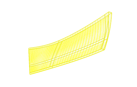 Front segment of the counter in the parametric model