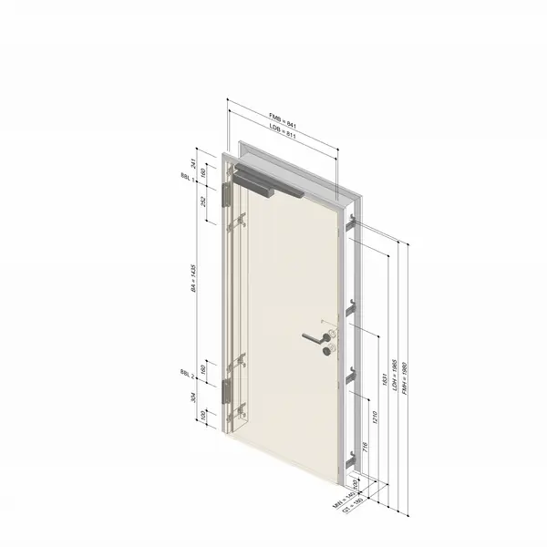 Parametric door frame configurator – Grasshopper animation